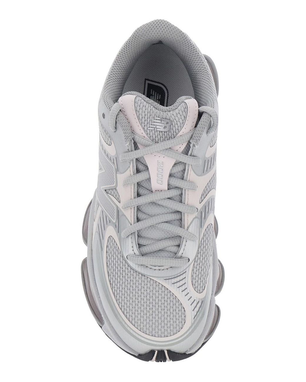 New Balance White Sneakers 2000 Tech Fabric Trainers