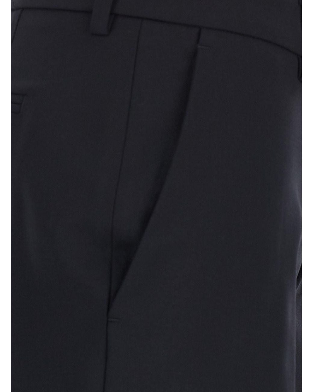 PT Torino Blue 'London' Pants With Hidden Front Closure
