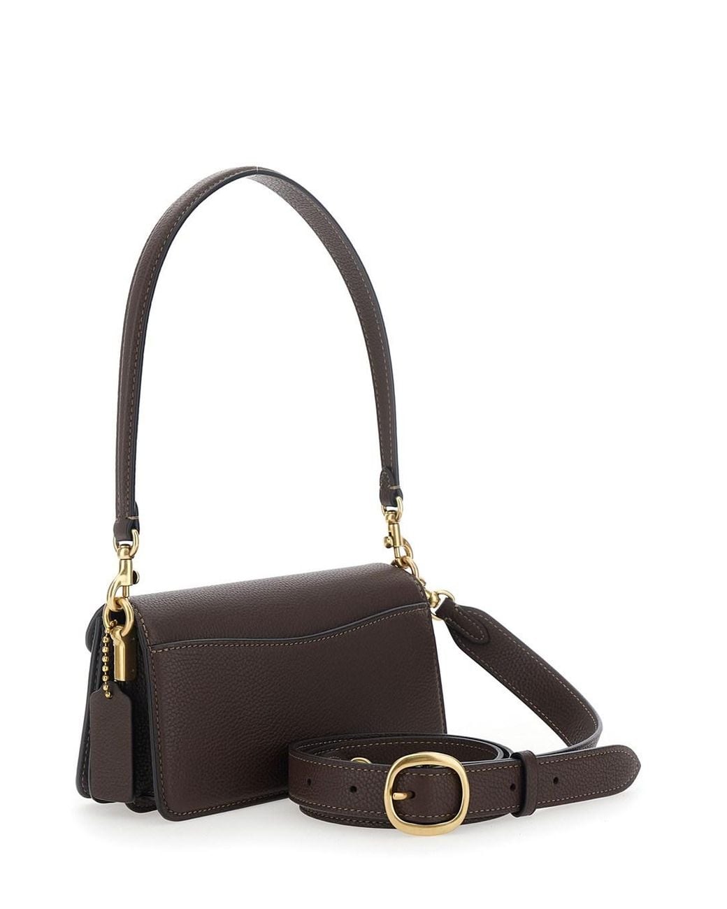 COACH Black Shoulder Bag 'Tabby' With Leather Details