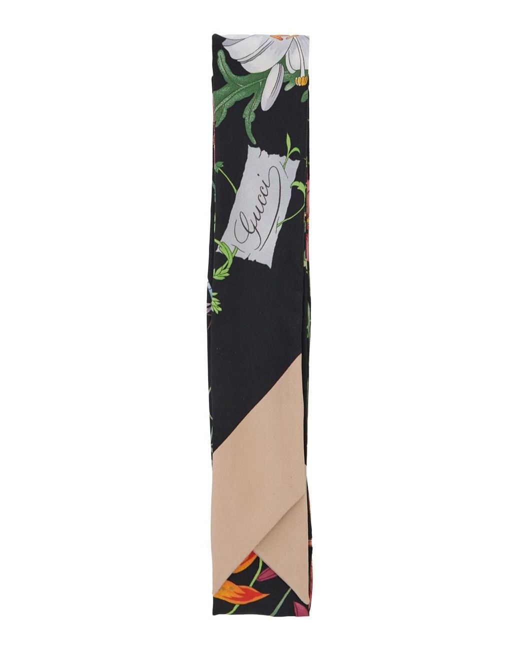 Gucci Multicolor Scarf With Floral Print