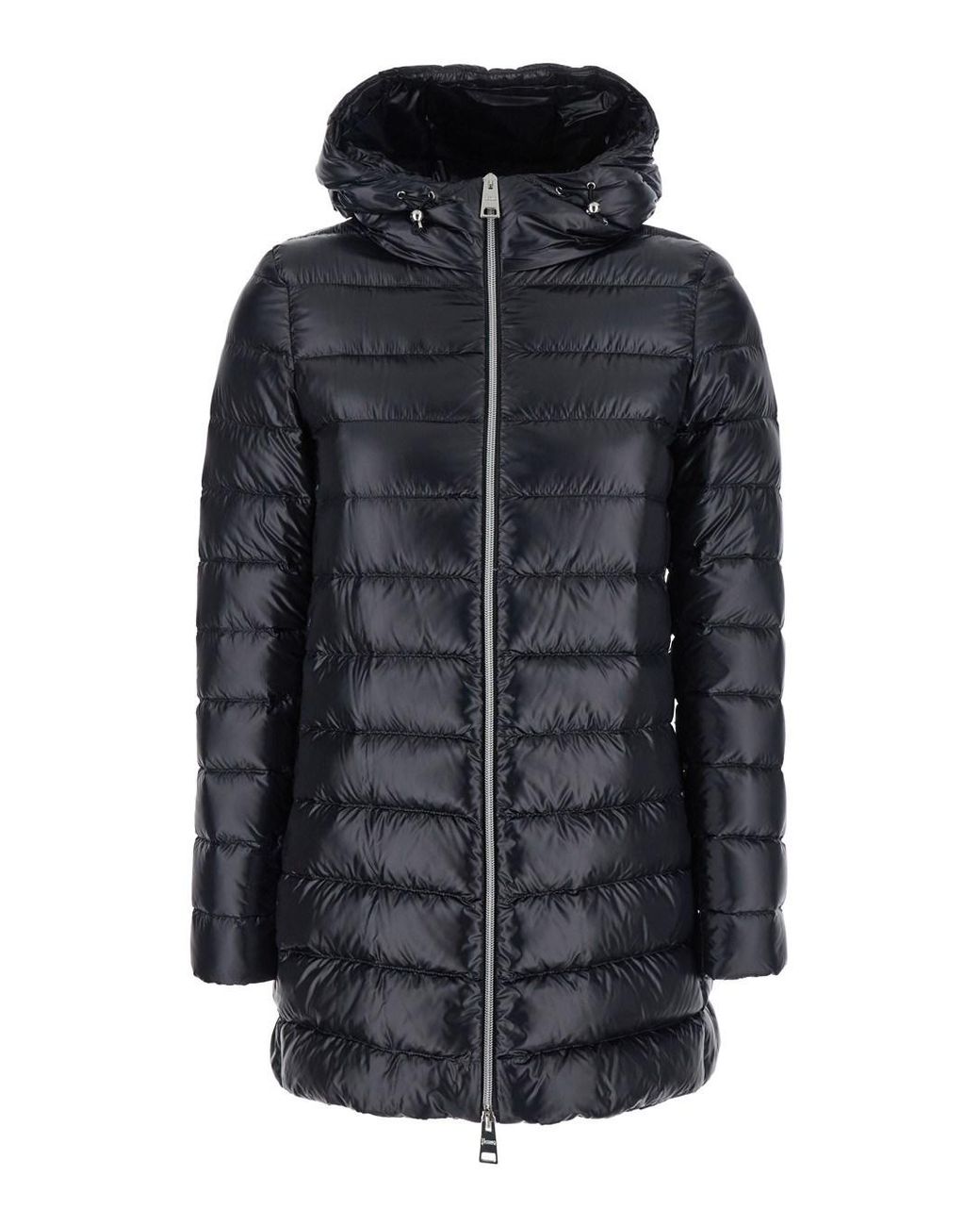 Herno Black Down Jacket Tech Fabric Puffer
