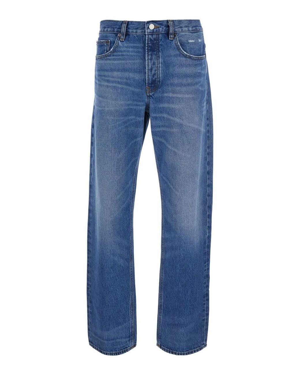 FRAME Blue Straight Jeans for men