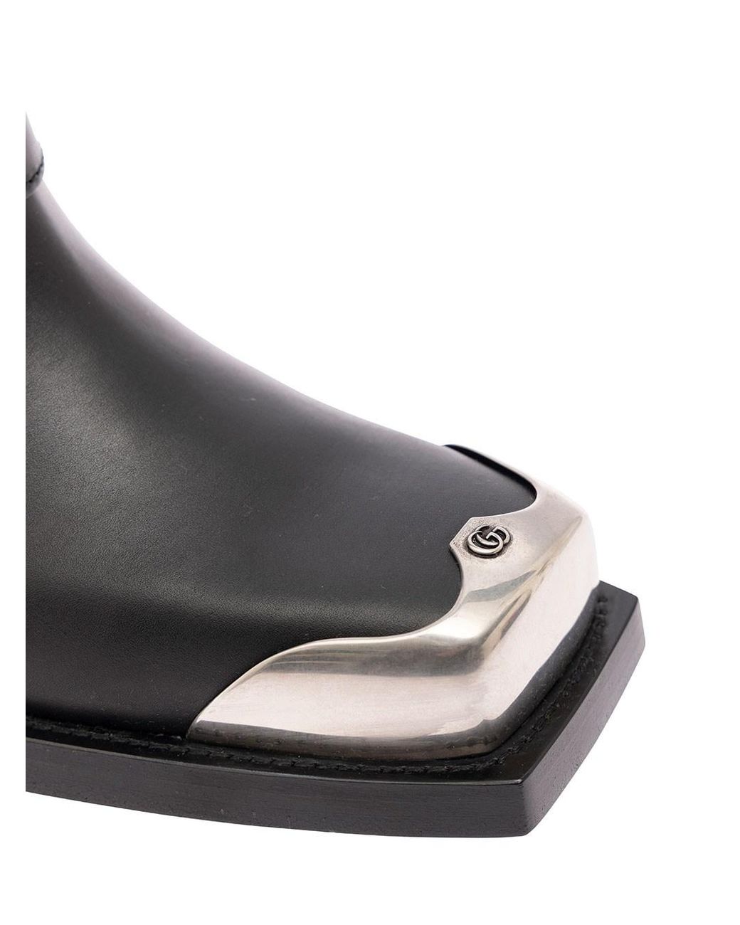 gucci-Black-Boots-With-Metal-