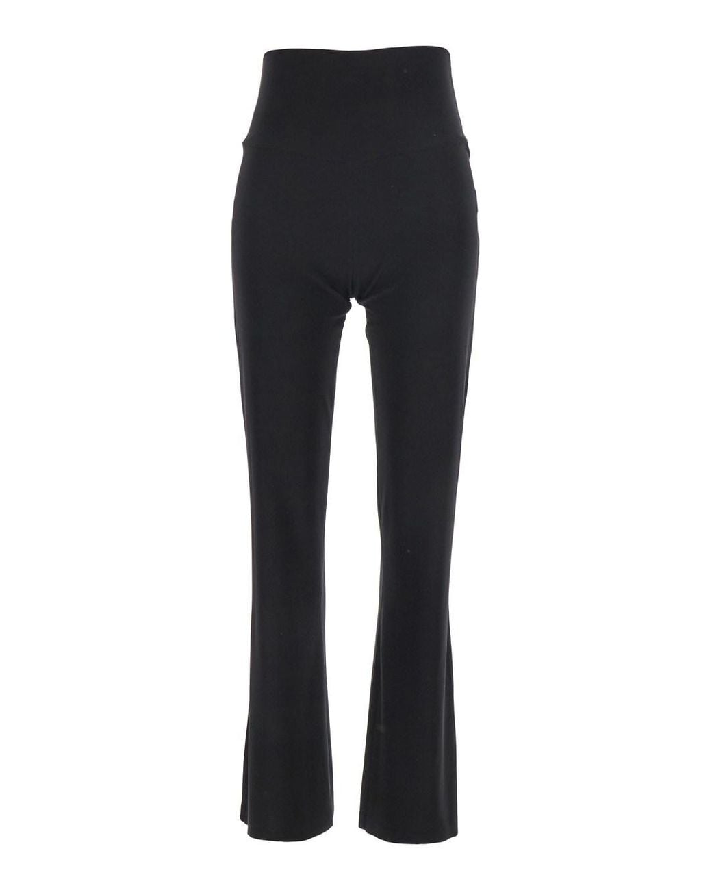 Norma Kamali Blue 'Boot' Pants With High Waist And Wide Leg