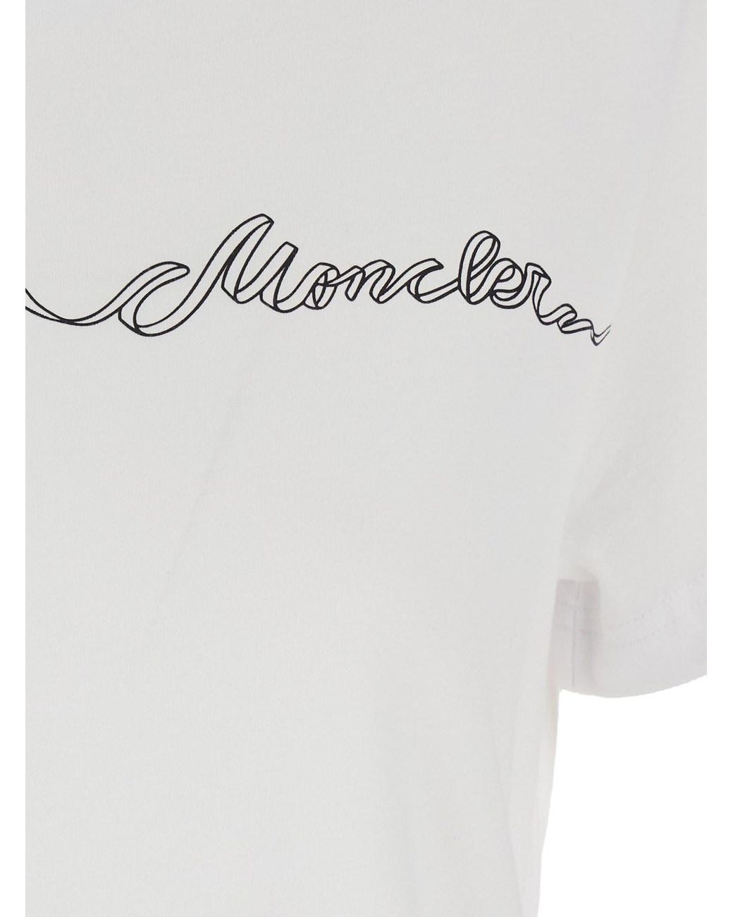 Moncler White T-Shirt