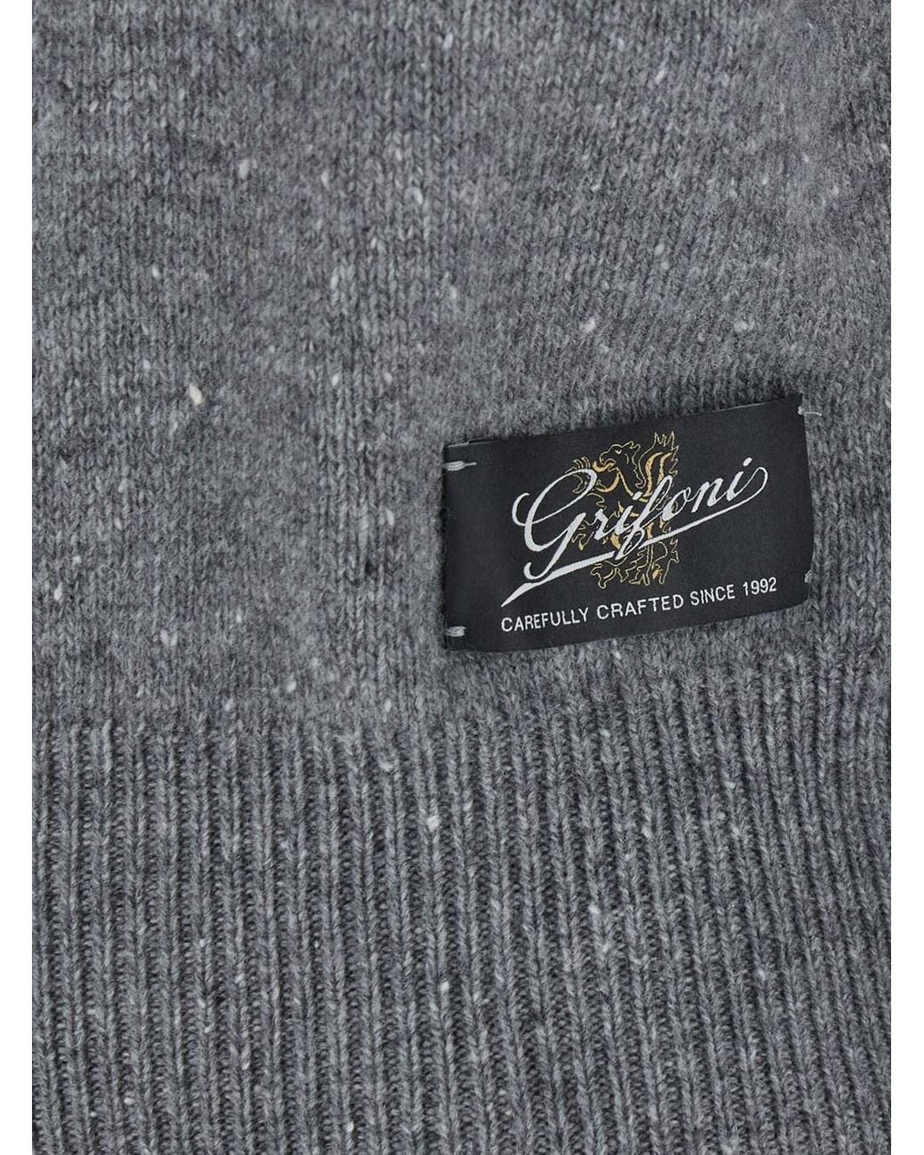 Grifoni Gray Wool Zip Pull