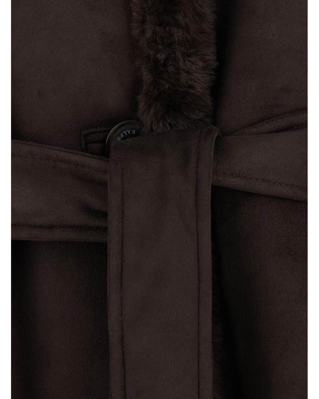 Ralph Lauren Black Fx Shea Mx-Unlined-Coat