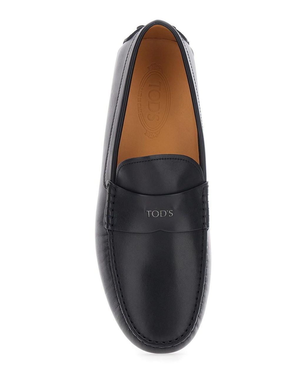 Tod's Black Logo Loafers for men