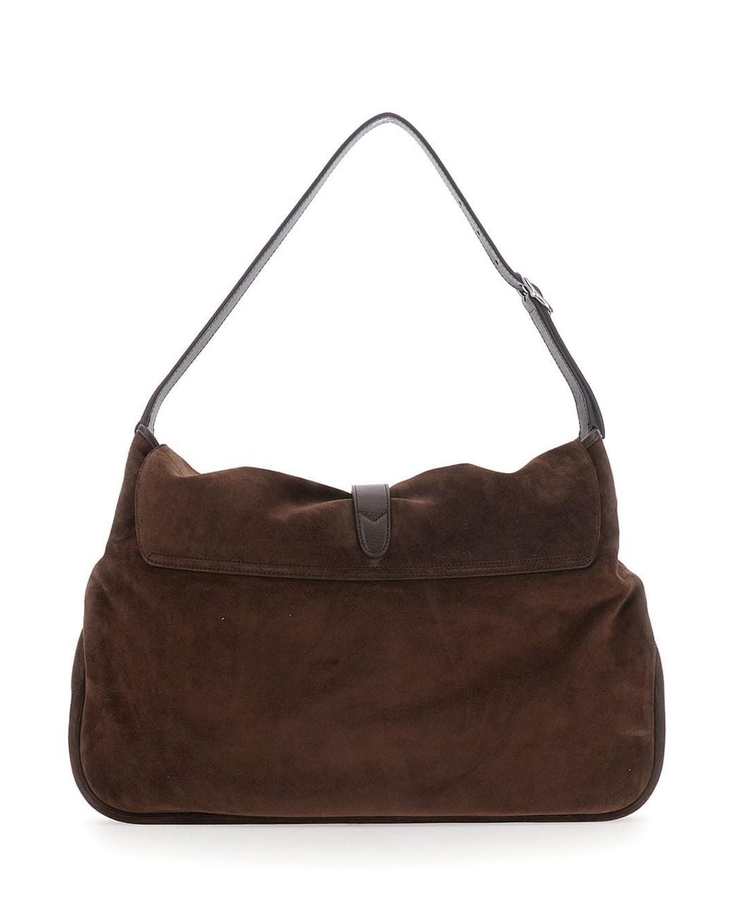 Gucci Brown 'Jackey Flap' Shoulder Bag With Adjustable Shoulder Strap for men