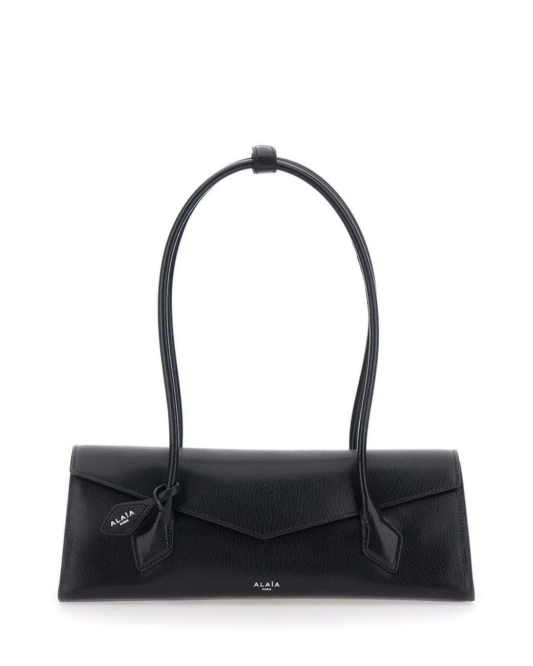 Alaïa Black Shoulder Bag Teckel Flap Medium With Leather Details And L