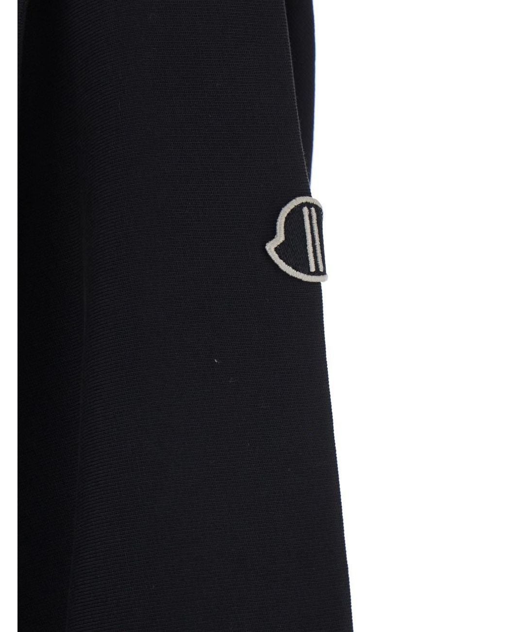Rick Owens Black Oversized T-Shirt Crew Nec