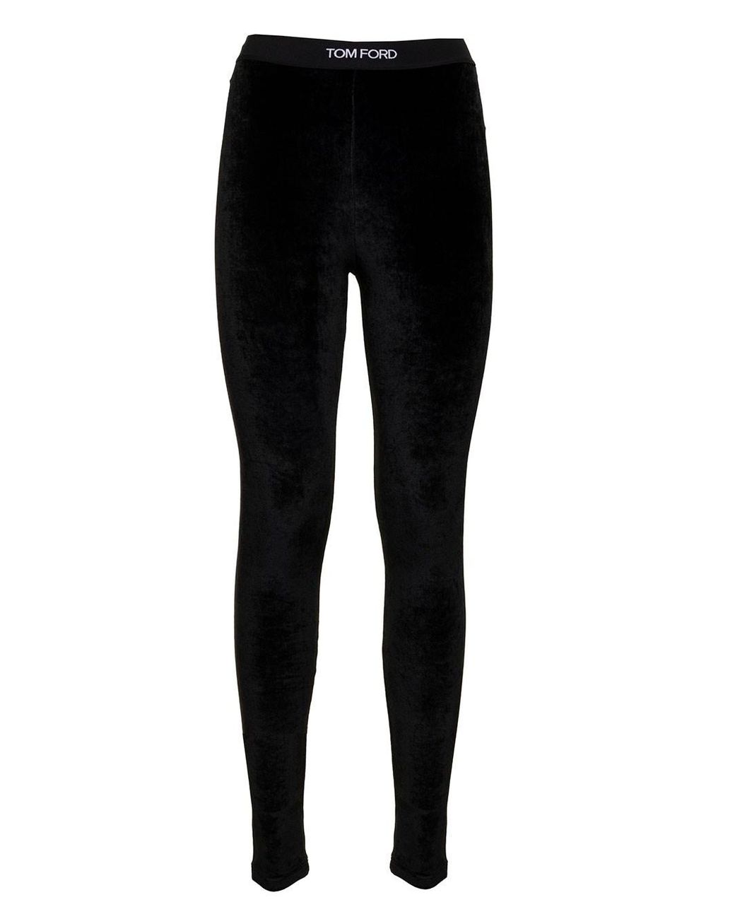 Tom Ford Woman's Velvet Signature leggings in Black | Lyst