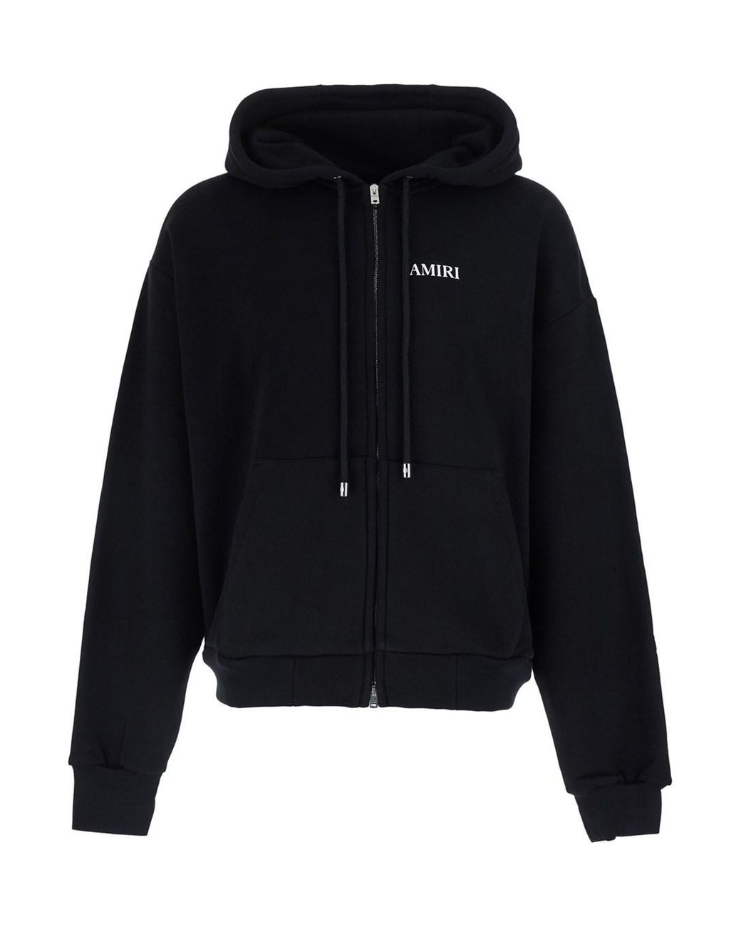 Amiri Black Hooded Zip Sweatshirt Sweatshirts for men