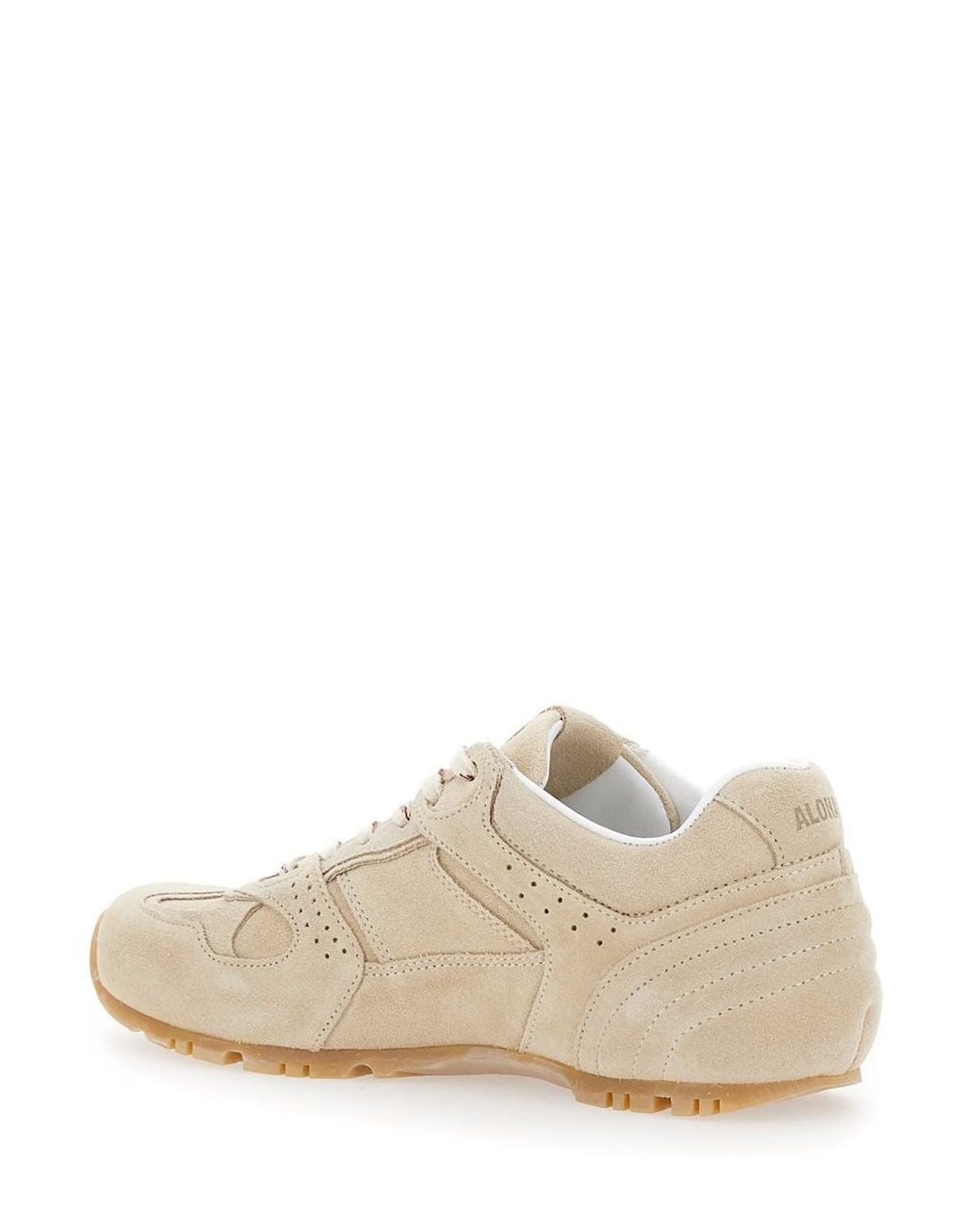Alohas White Tb.56 Suede Cream Leather Sneakers