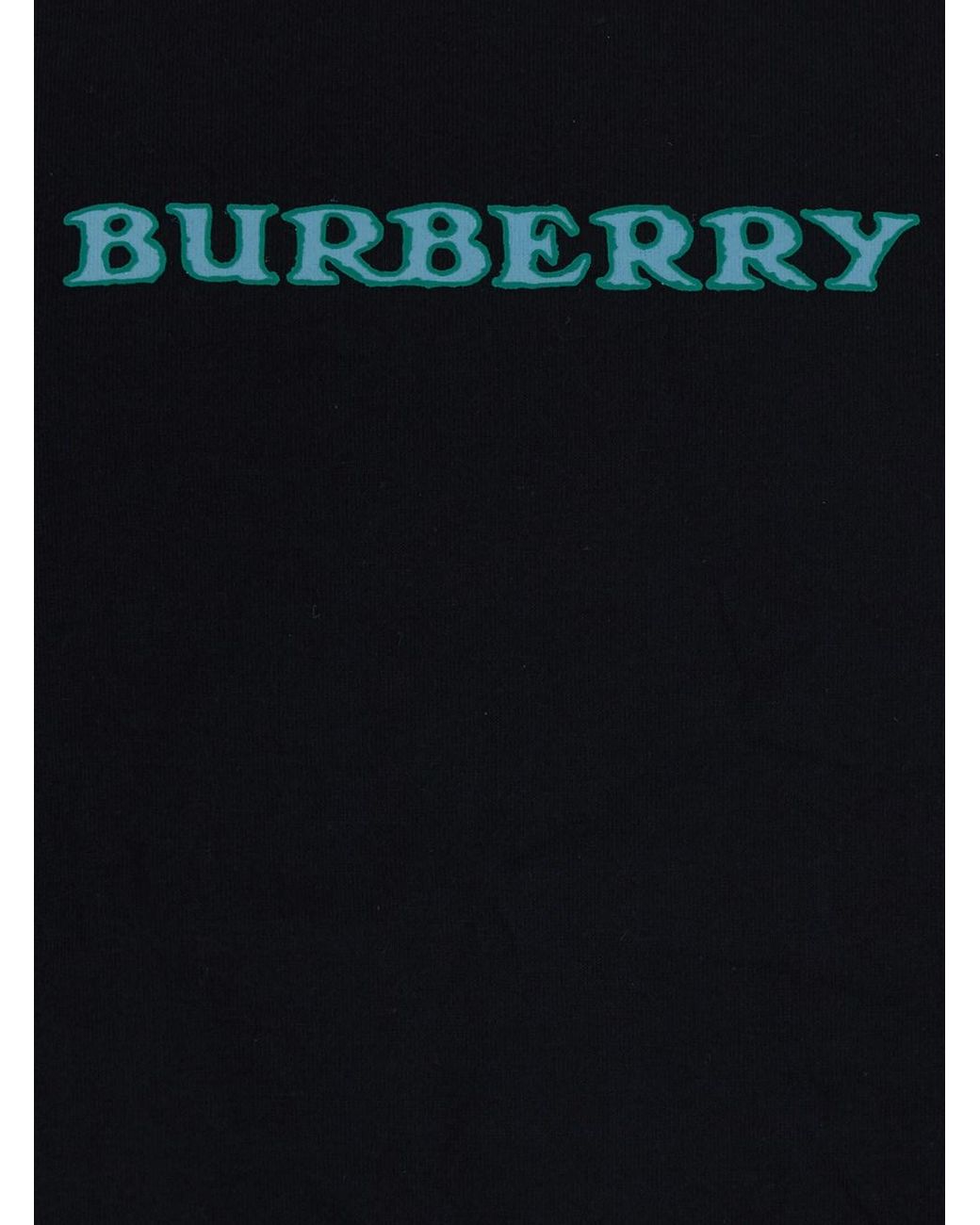 Burberry Black T-Shirt Ryan Cotton T-Shirts for men