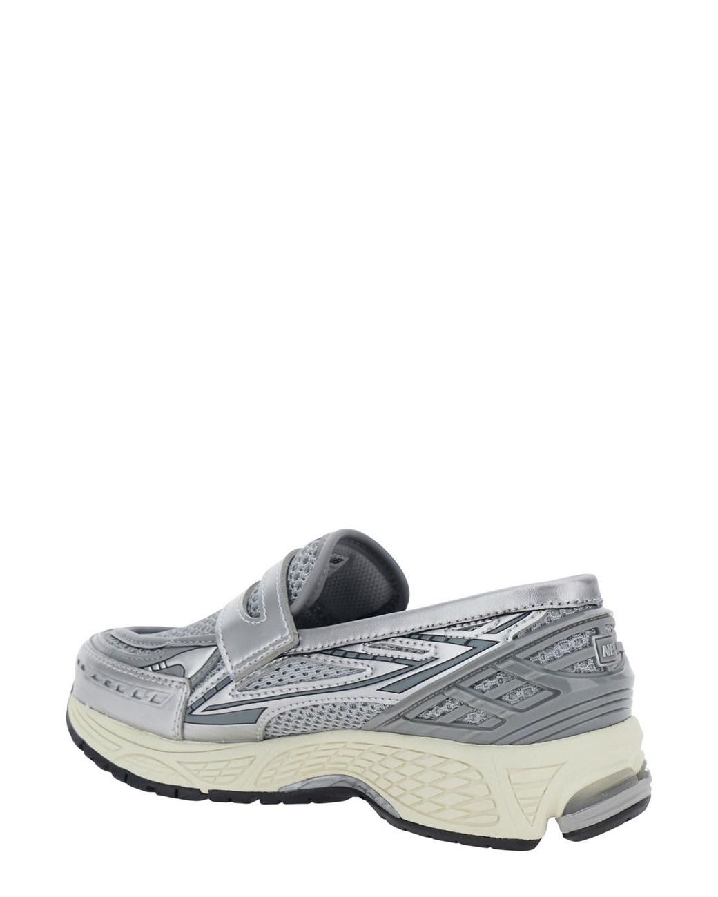 New Balance White 'Lifestyle' Colored Sneakers With Rubber Sole And L