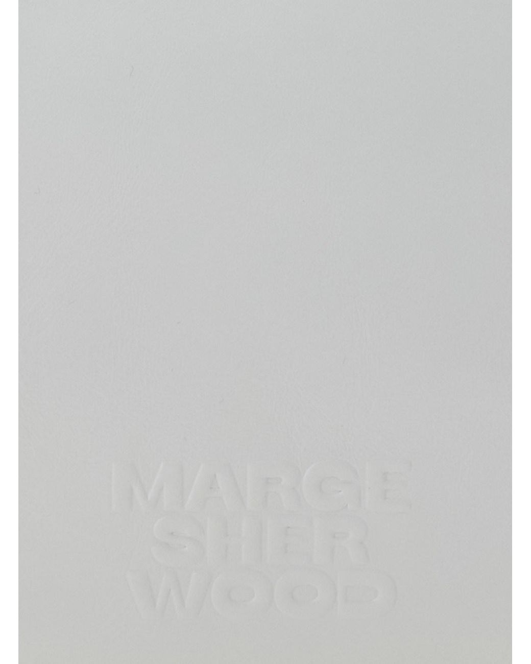 MARGE SHERWOOD Gray 'Soft Boston' Small Shoulder Bag With Logo Letteri