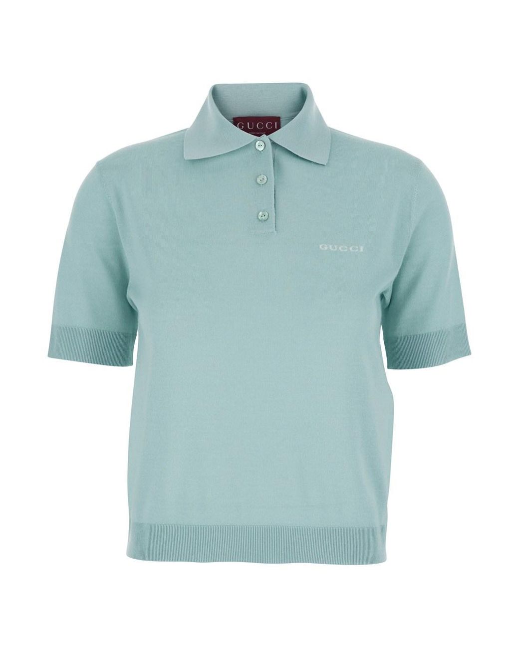 Gucci Blue Polo Shirt, Wool T-Shirts & Jerseys