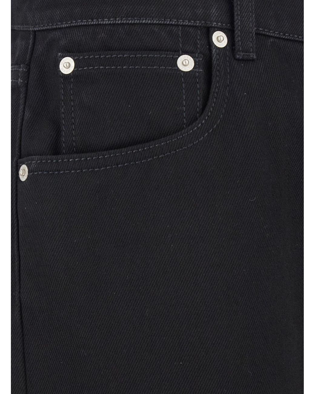 McQueen Black Jeans With Belt Loops And Logo Patch On The Rear for men