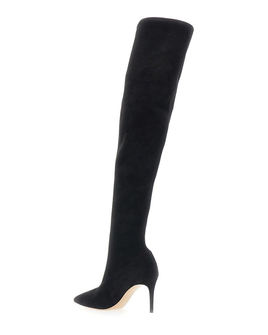 Casadei Black Boots Julia Suede Stretch