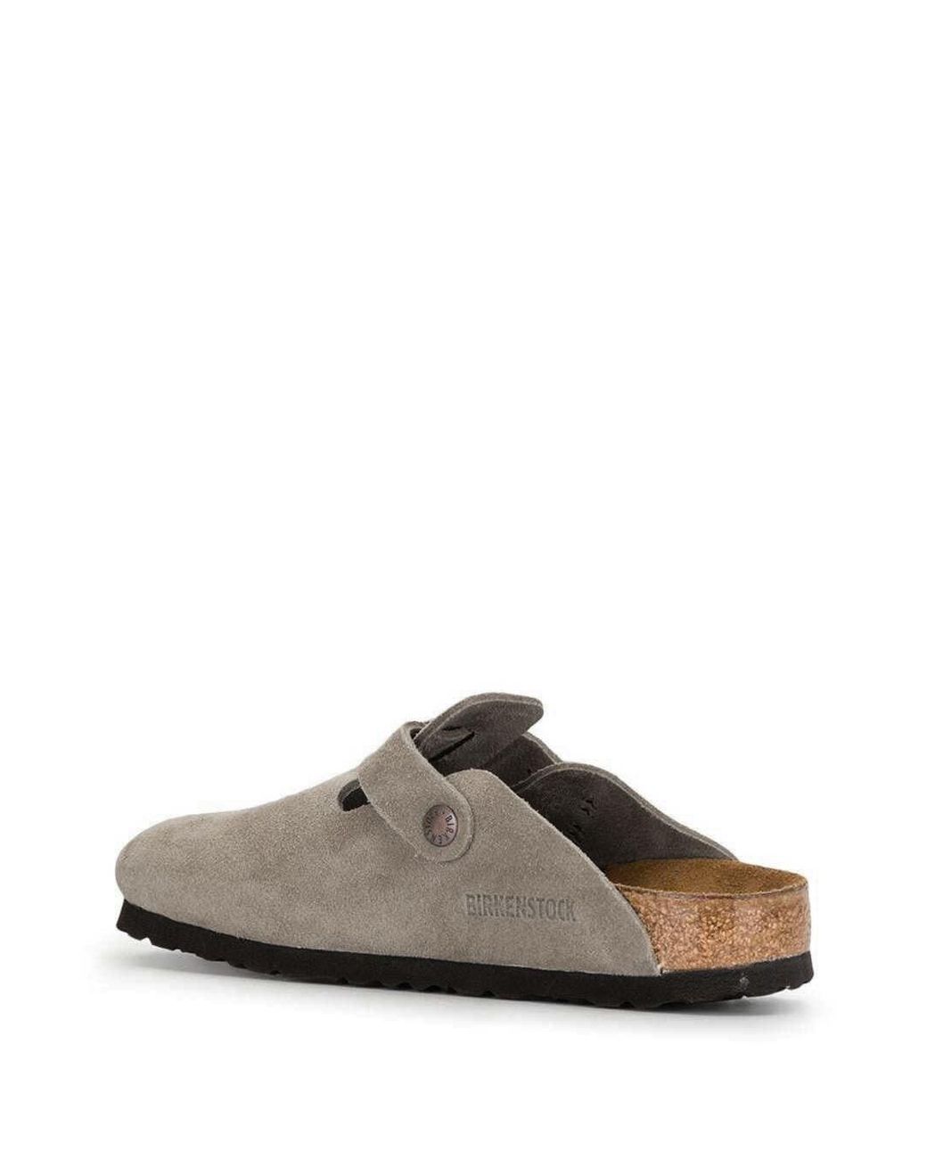 Birkenstock Brown Buckle Suede Mules