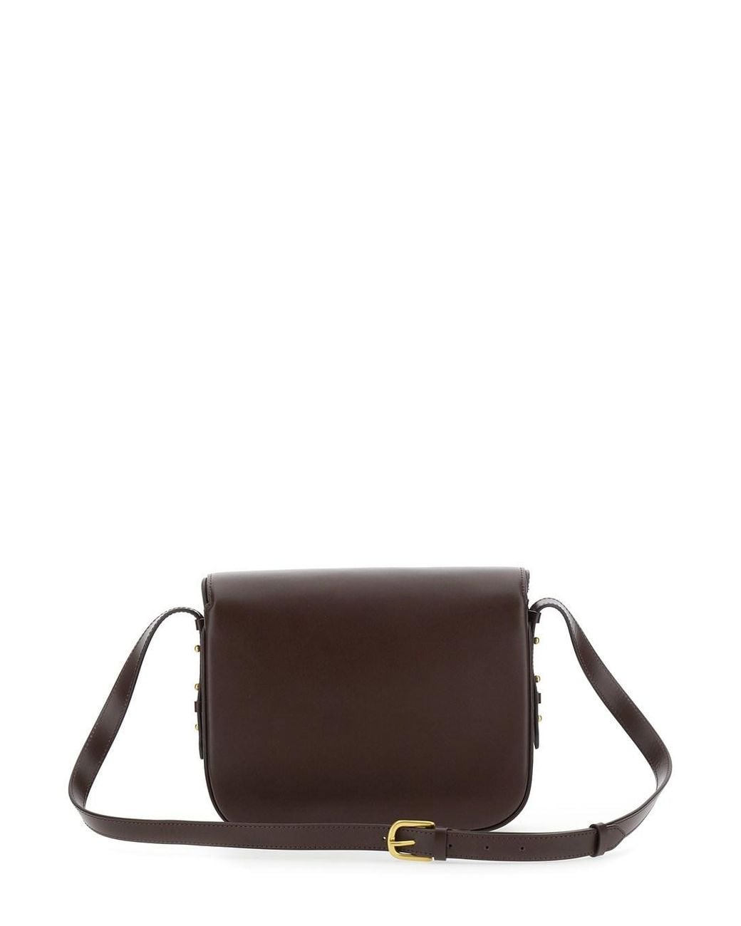 Soeur Brown 'Bellissima Maxi' Crossbody Bag With Logo Detail On The Fr
