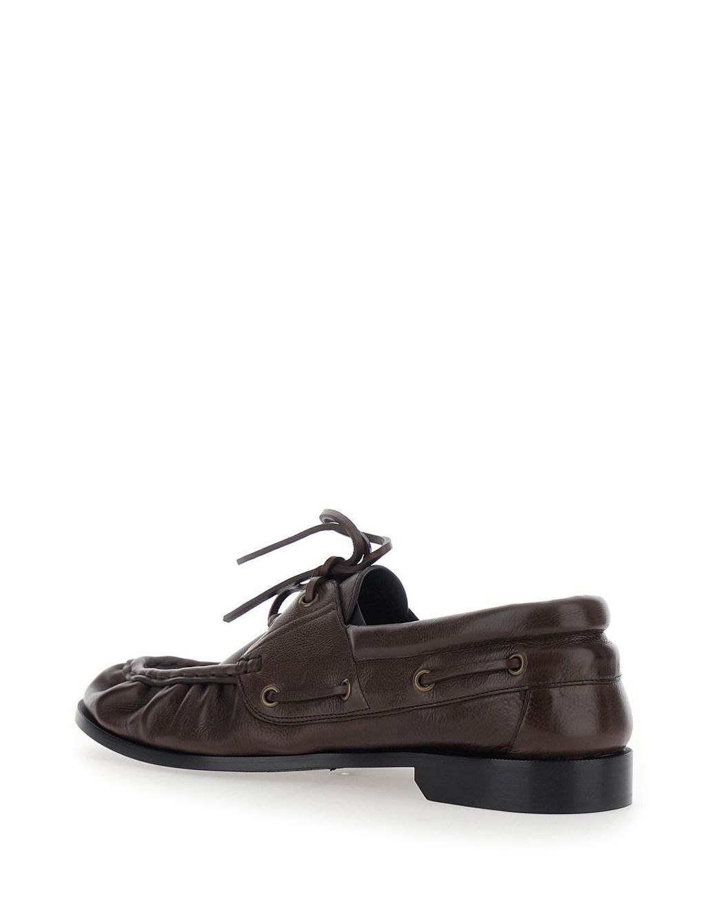 Saint Laurent Brown Boat Shoes Le Loafer Bateau Loafers for men