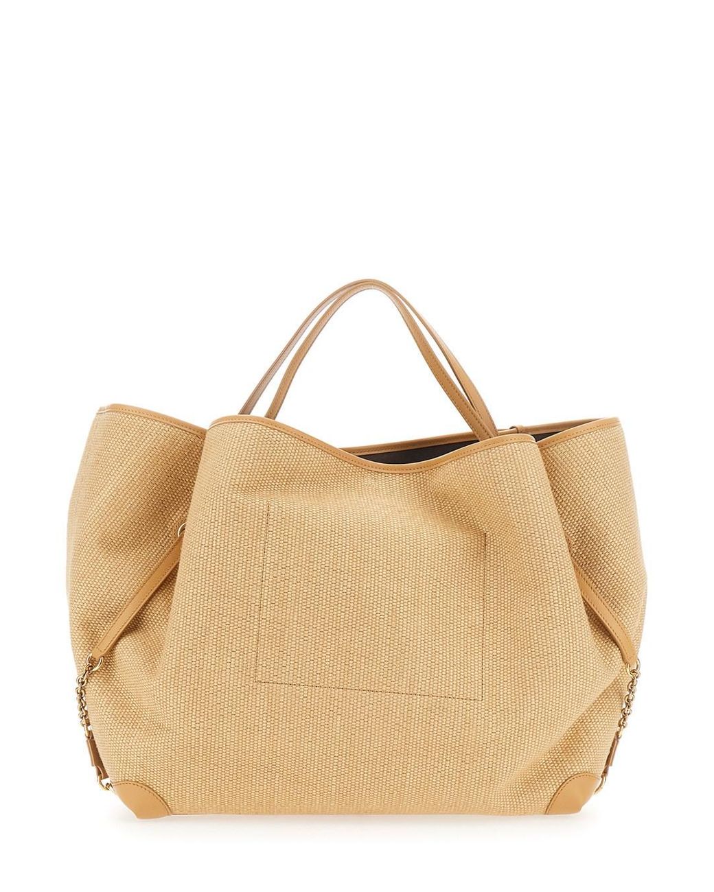 Chloé Natural Tote Bag Clover Fabric