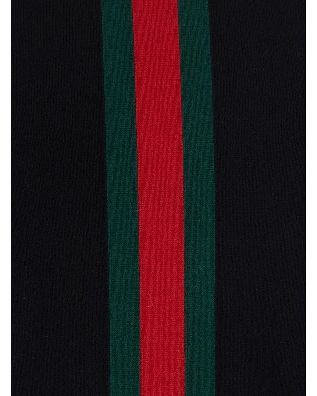Gucci Black Crewneck Wool Sweater Tops for men