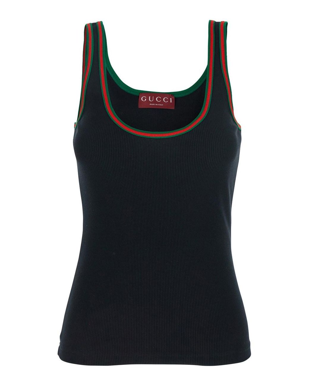 Gucci Web Tank Top in Black | Lyst