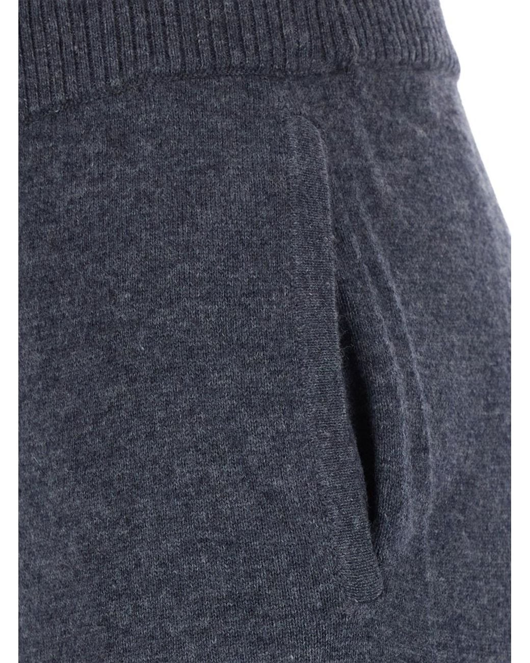 Pinko Blue Elegant Wool-Cashmere Straight-Leg High-Waist Pants For