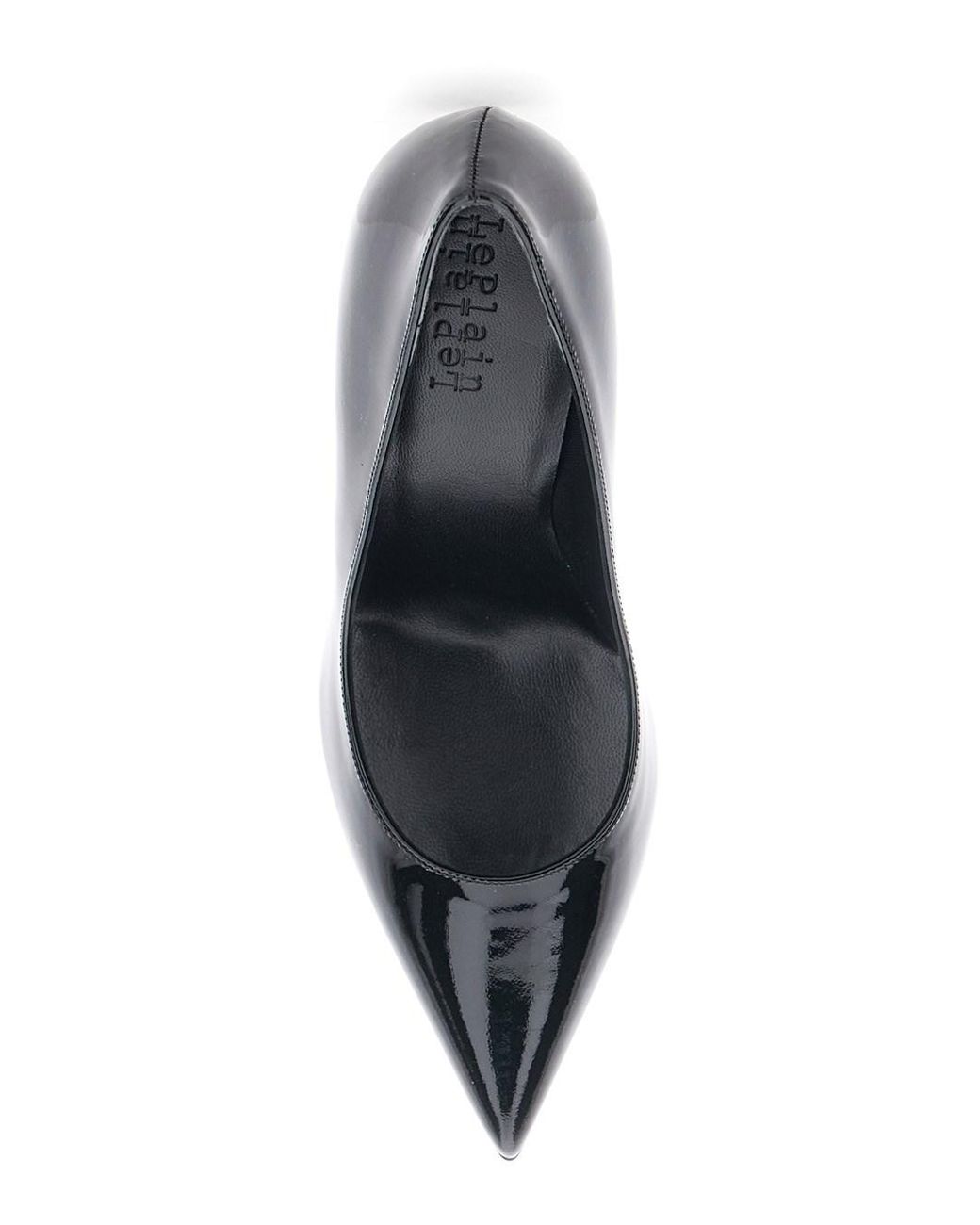Le Plain Black Pointed Pumps With High Heel