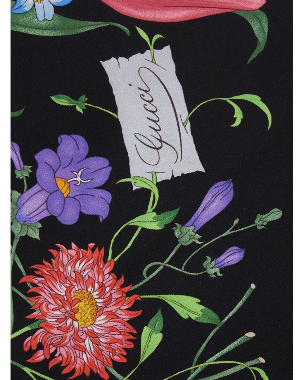 Gucci Green Flora Twill