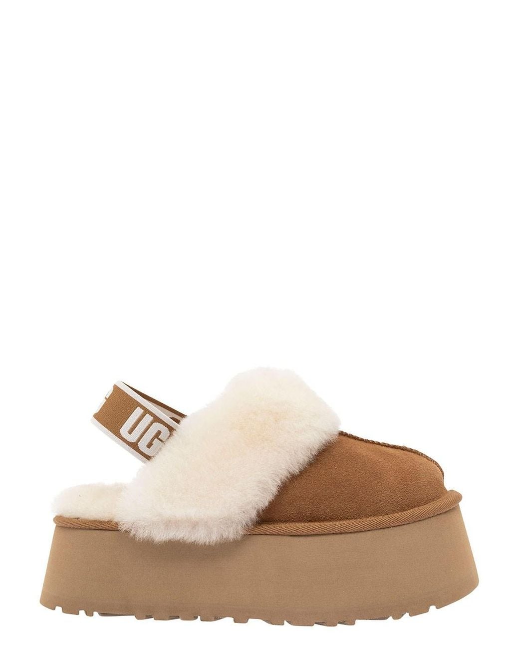 Ugg Natural Leather Mini Sandals With Eva Outsole
