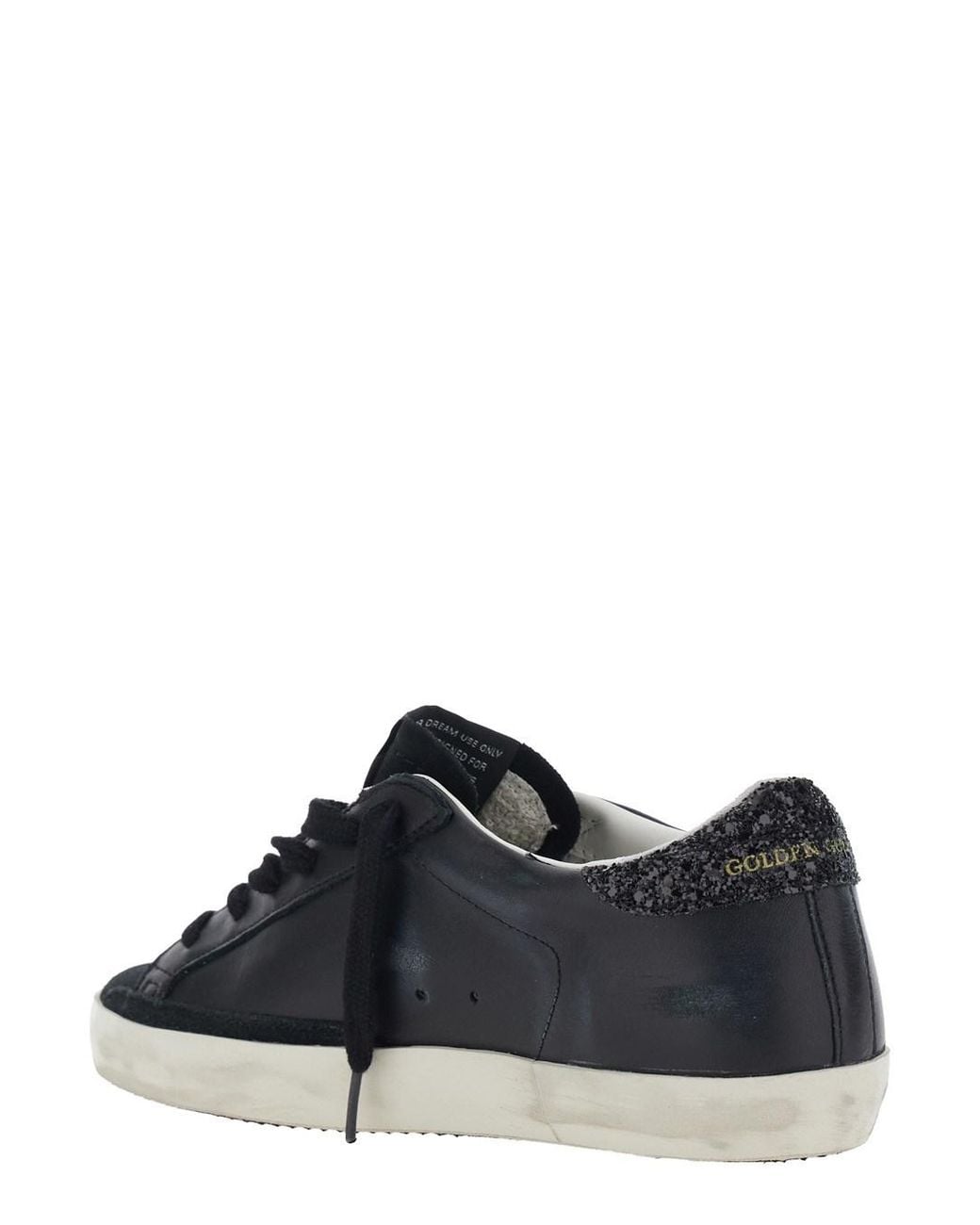 Golden Goose Deluxe Brand Black Sneakers Superstar Leather-Suede Trainers