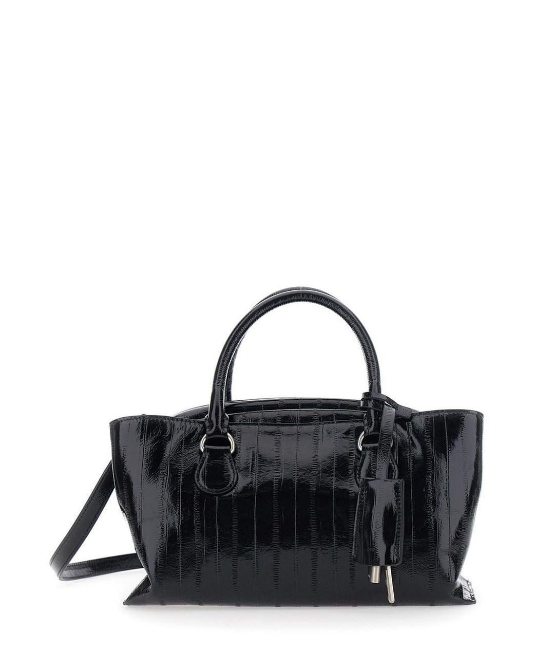 OSOI Black 'Shell Brot' Mini Shoulder Bag With Adjustable And Removabl