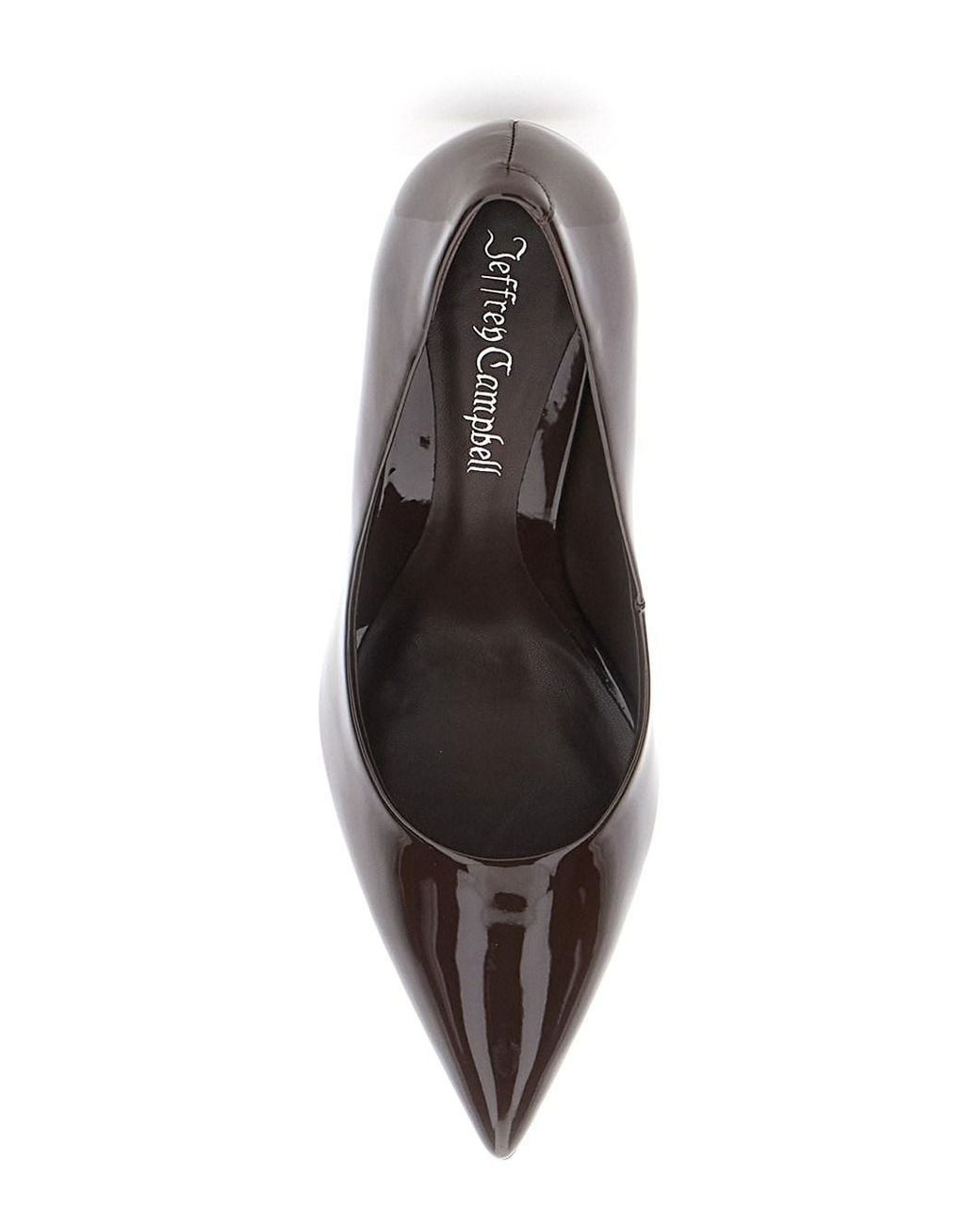 Jeffrey Campbell Brown Nikia 3 Leather Pumps With 10 Cm Stiletto Heel