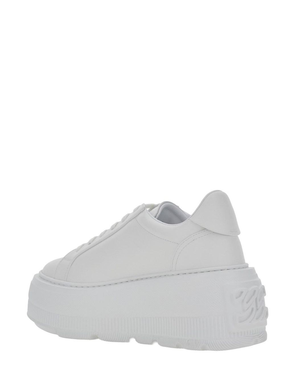 Casadei White Sneakers Nexus Leather And Tech Fabric Trainers