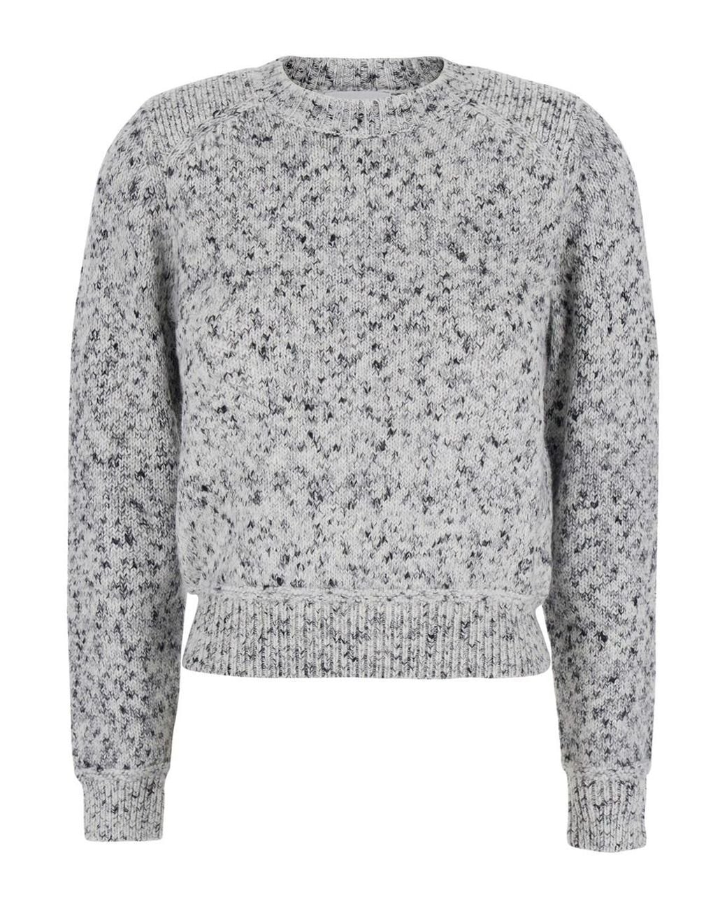 Isabel Marant Gray Marant Étoile Speckled Knit Sweater