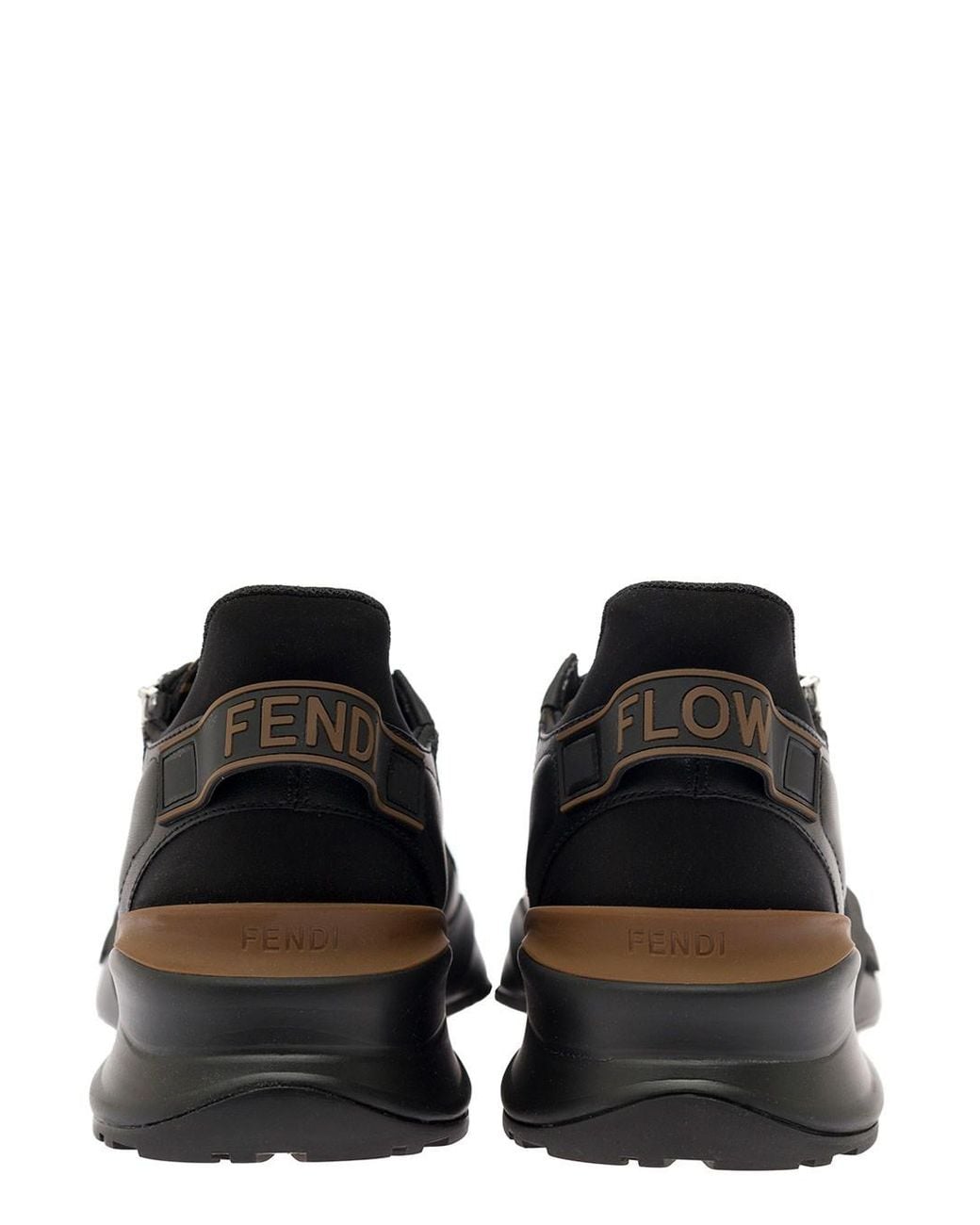 Fendi Black Flow Running Sneakers for men