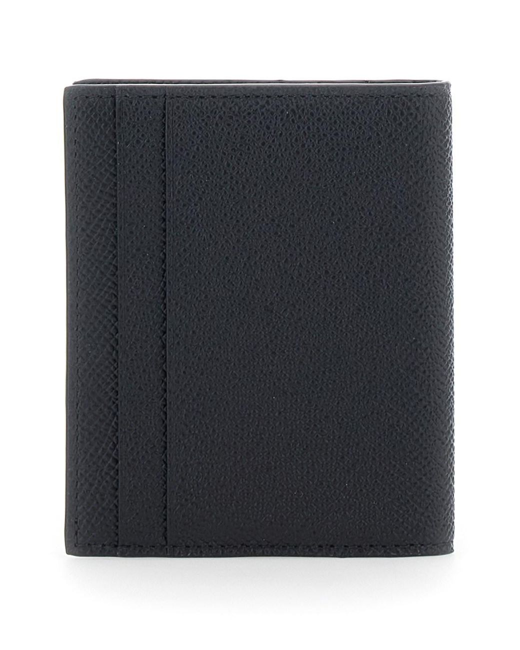 Ferragamo Black 'Micro Gancini' Card Holder Bi-Fold With Logo for men