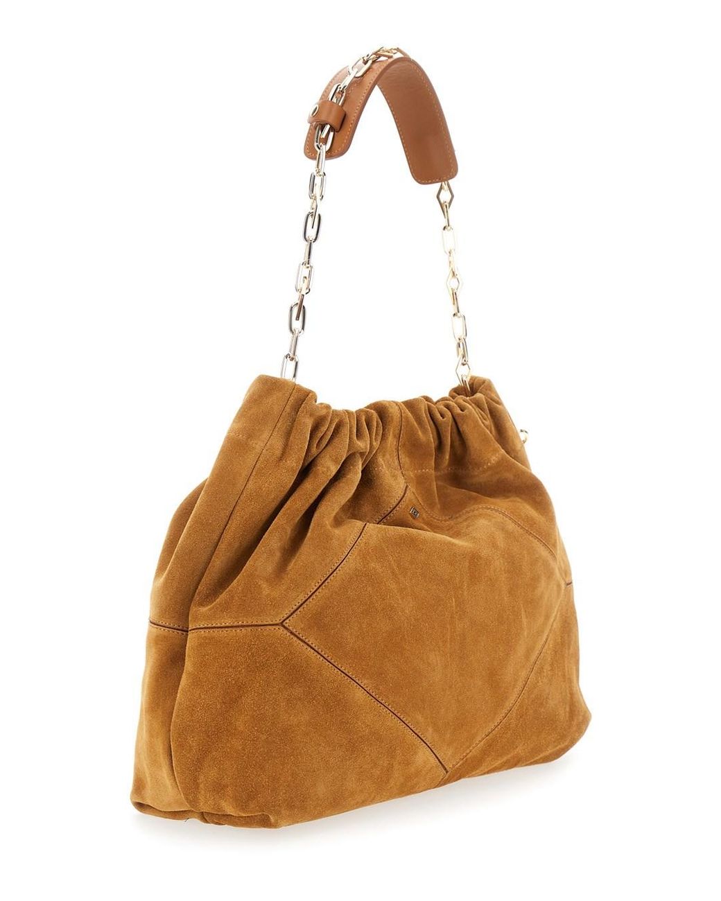 Ba&sh Brown Shoulder Bag June Suede