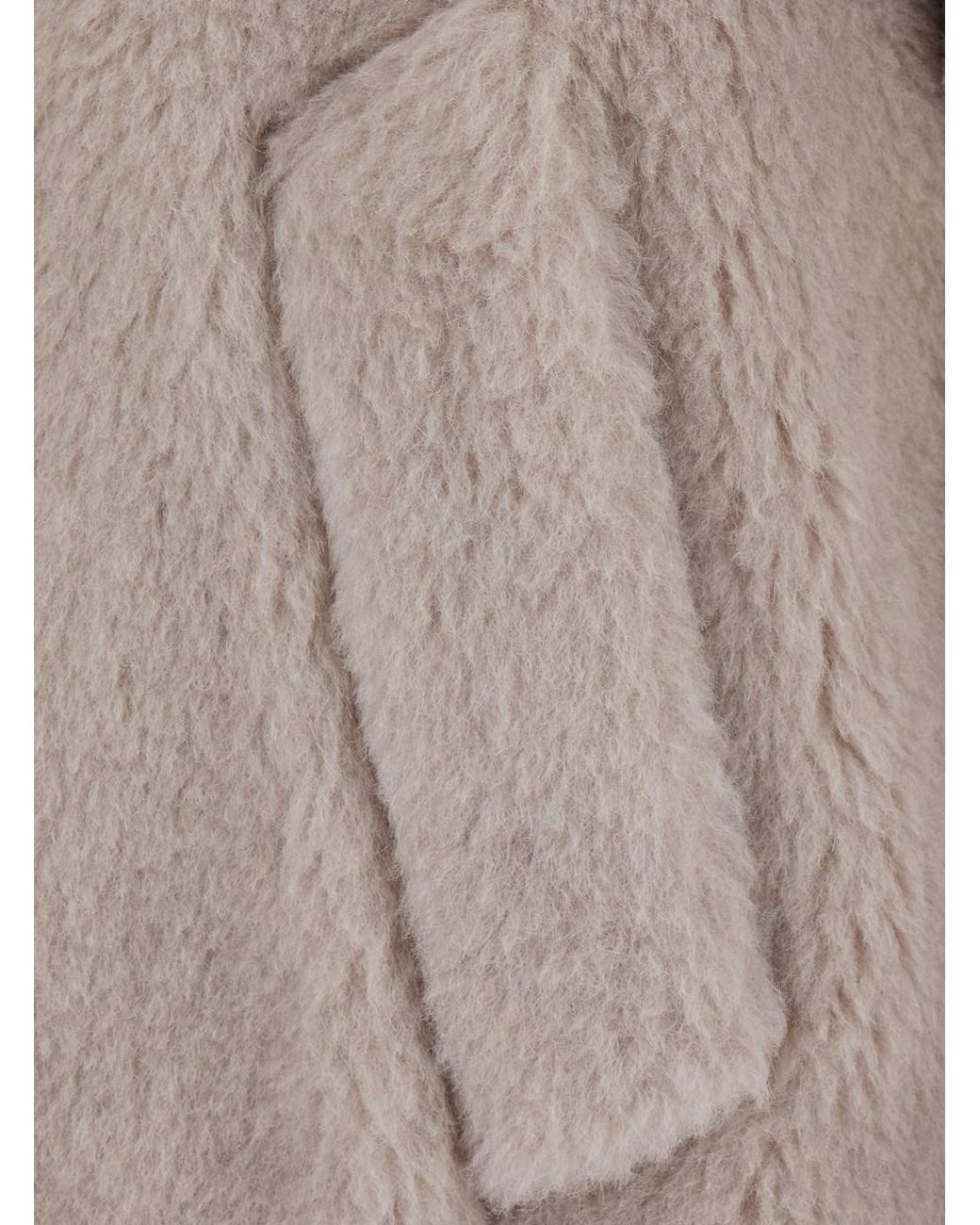 Max Mara Gray Cape Tebe1 With Shawl Collar And Pockets