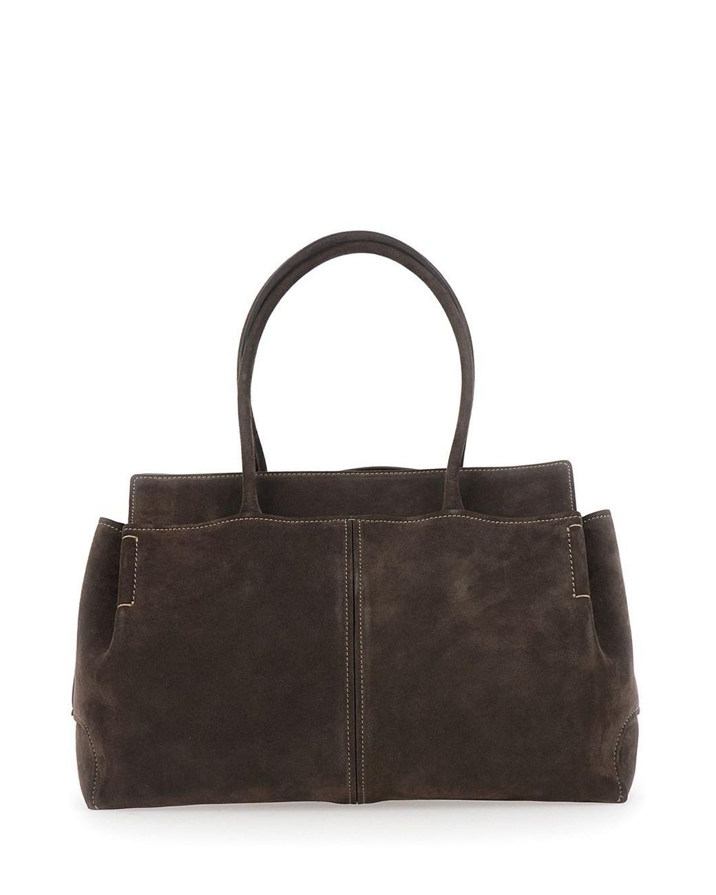Tod's Black Shoulder Bag With Embossed Logo On The Front And Removable