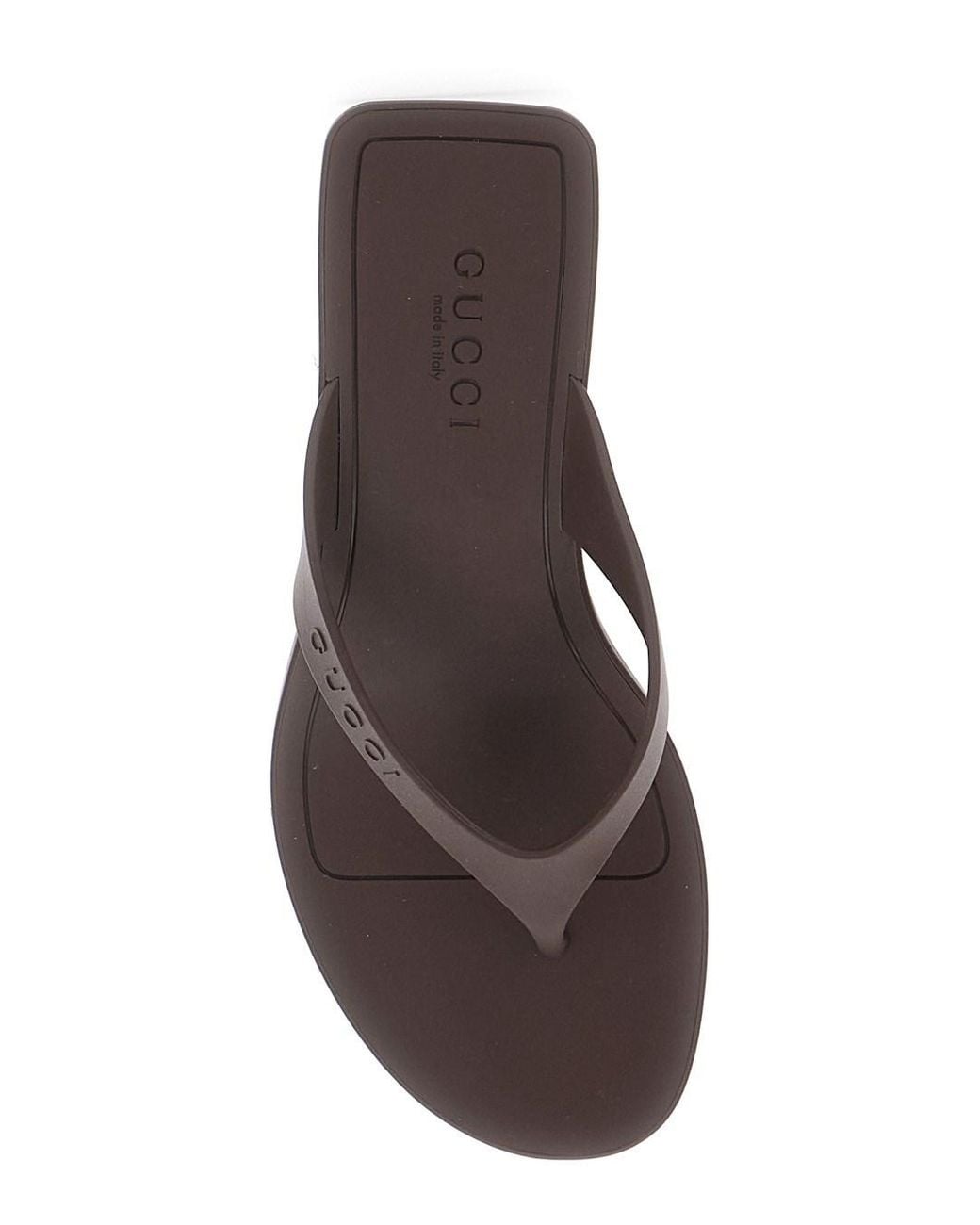 Gucci Brown Heeled Sandals Vittoria Rubber