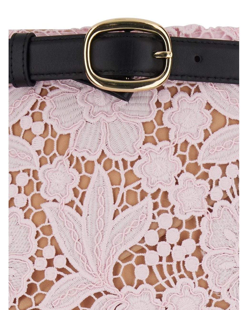 Self-Portrait Pink Dress Lace' With Lace Details