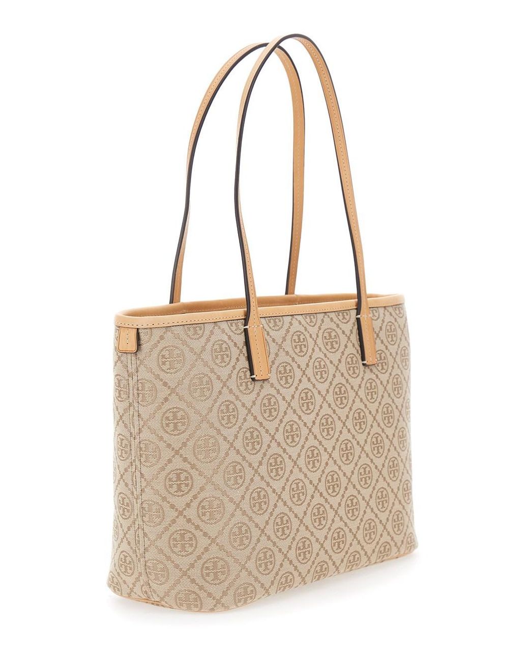 Tory Burch Natural Tote Bag Canvas Cotton