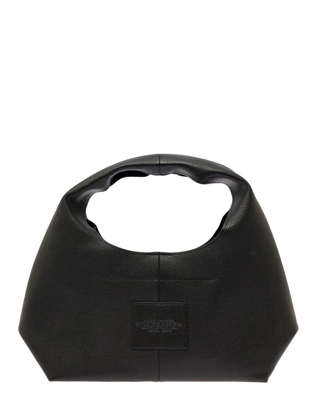 Marc Jacobs Black 'The Sack' Shoulder Bag With Embossed Logo