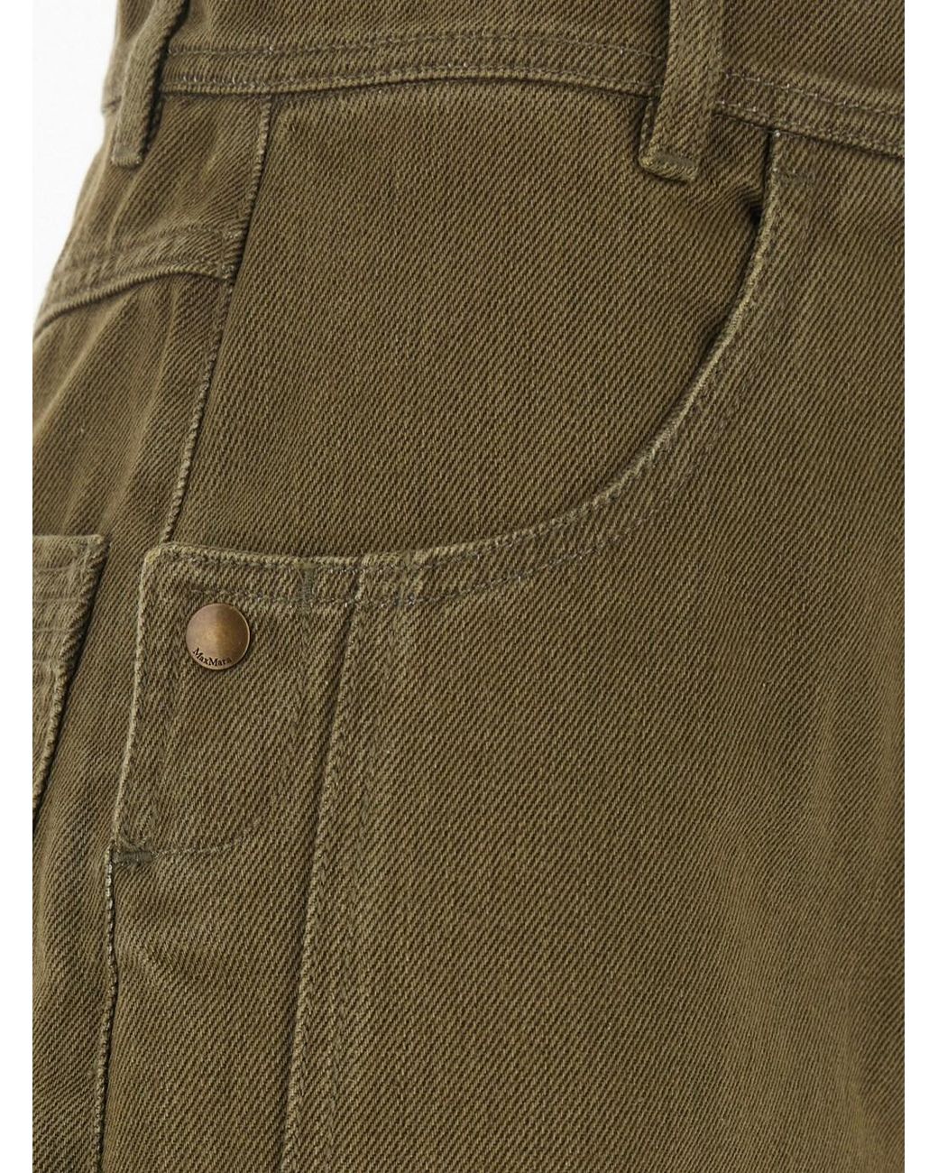 Max Mara Green Jeans Alaro Cotton