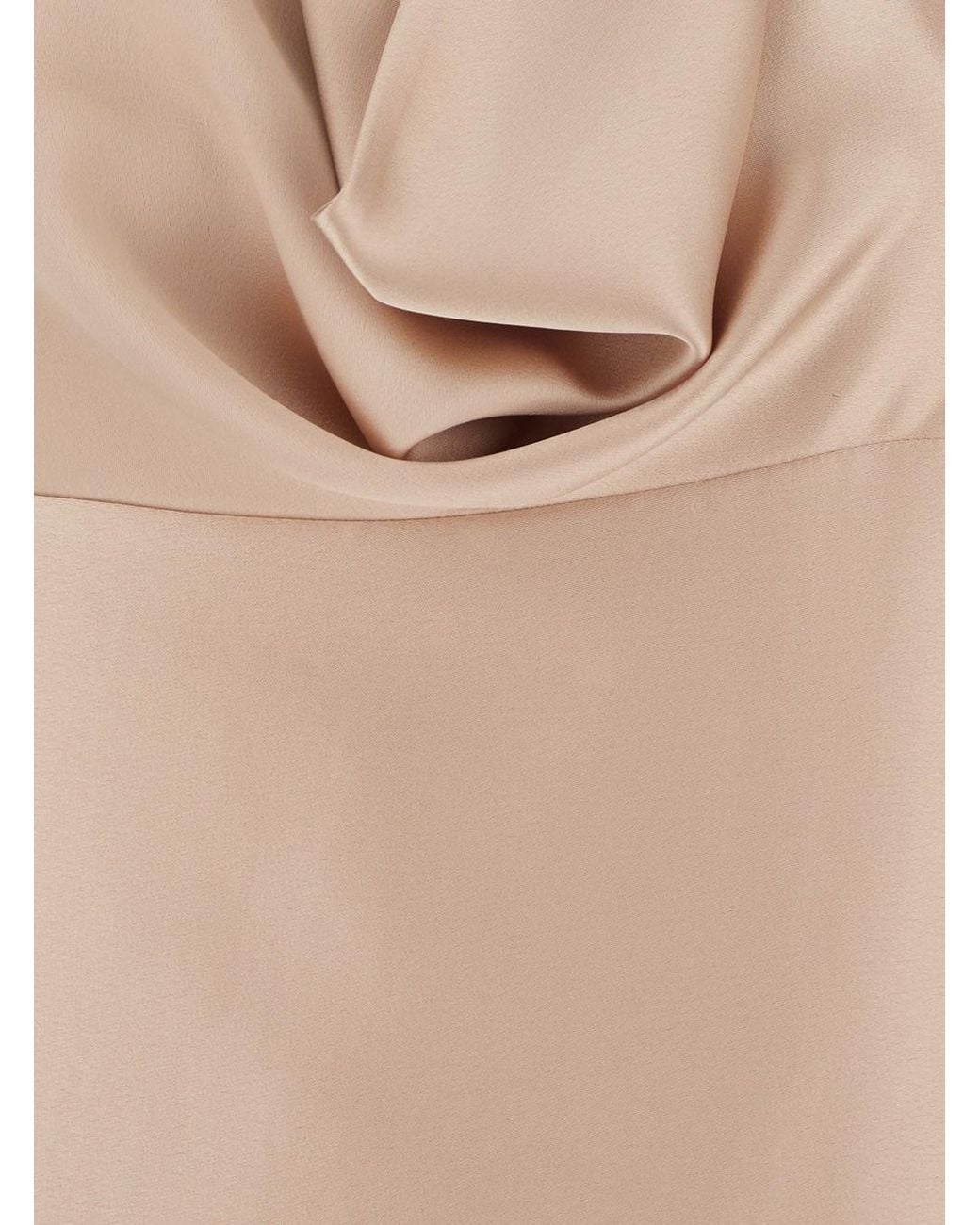 Le Plain Natural Long Dress With Halterneck And Open Back